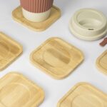 Brinde Kit Porta-Copos Bambu com 6 Peças 1