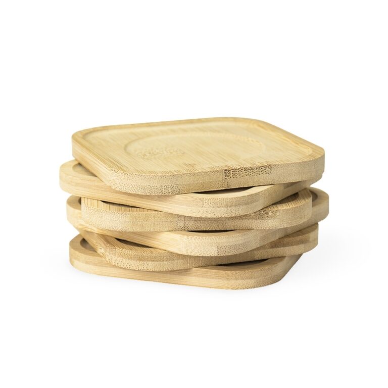 Brinde Kit Porta-Copos Bambu com 6 Peças 2