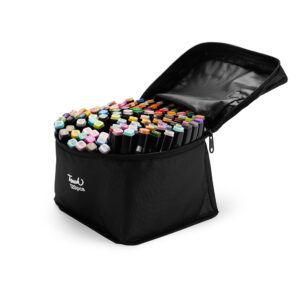 Brinde Kit Canetas Marcadoras Pontas Duplas com 120 Cores