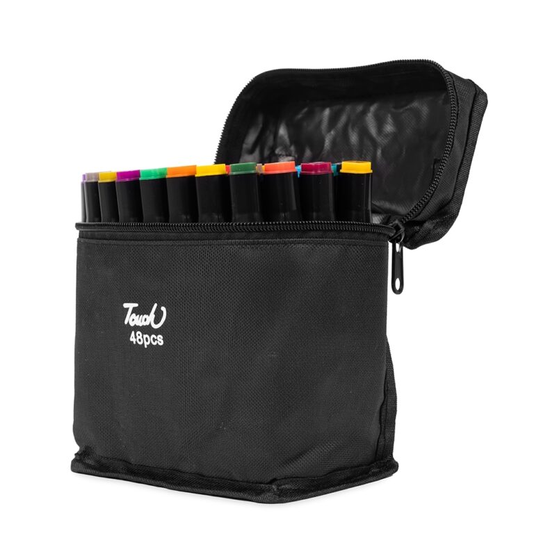 Brinde Kit Canetas Marcadoras Pontas Duplas 48 Cores