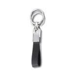 Brinde Chaveiro Metal Couro Sintético com 2 Argolas