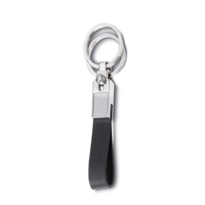 Brinde Chaveiro Metal Couro Sintético com 2 Argolas