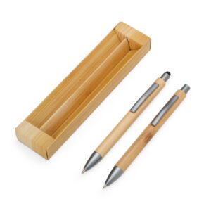 Brinde Kit Ecológico Caneta e Lapiseira Bambu 1