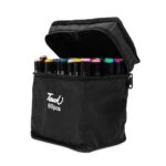 Brinde Kit Canetas Marcadoras Pontas Duplas 60 Cores