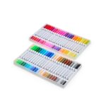 Brinde Kit Canetinhas Ponta Dupla Com 48 Cores 2