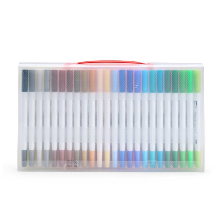 Brinde Kit Canetinhas Ponta Dupla Com 48 Cores 4