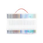 Brinde Kit Canetinhas Ponta Dupla Com 60 Cores 2