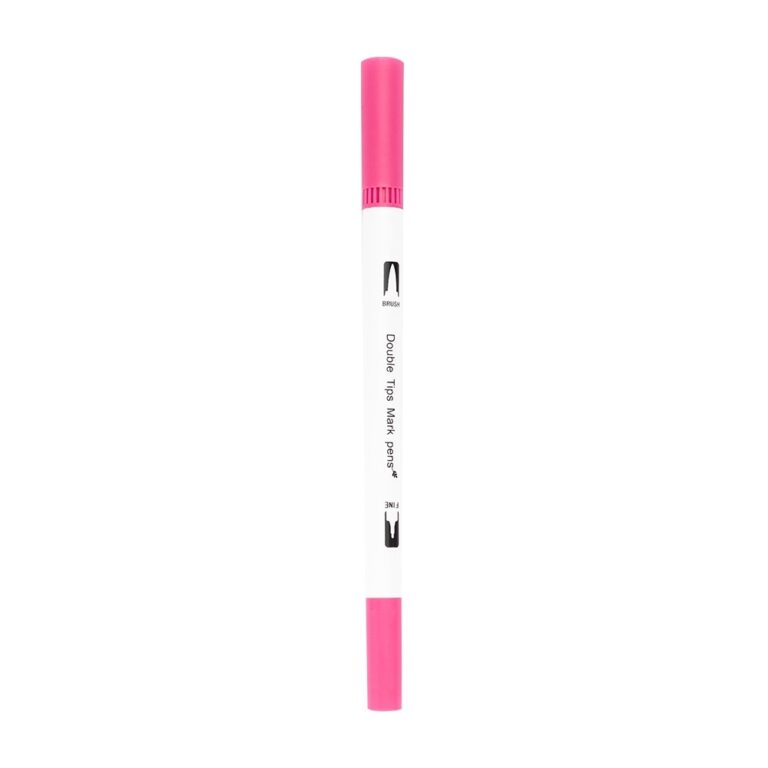 Brinde Kit Canetinhas Ponta Dupla Com 60 Cores 3