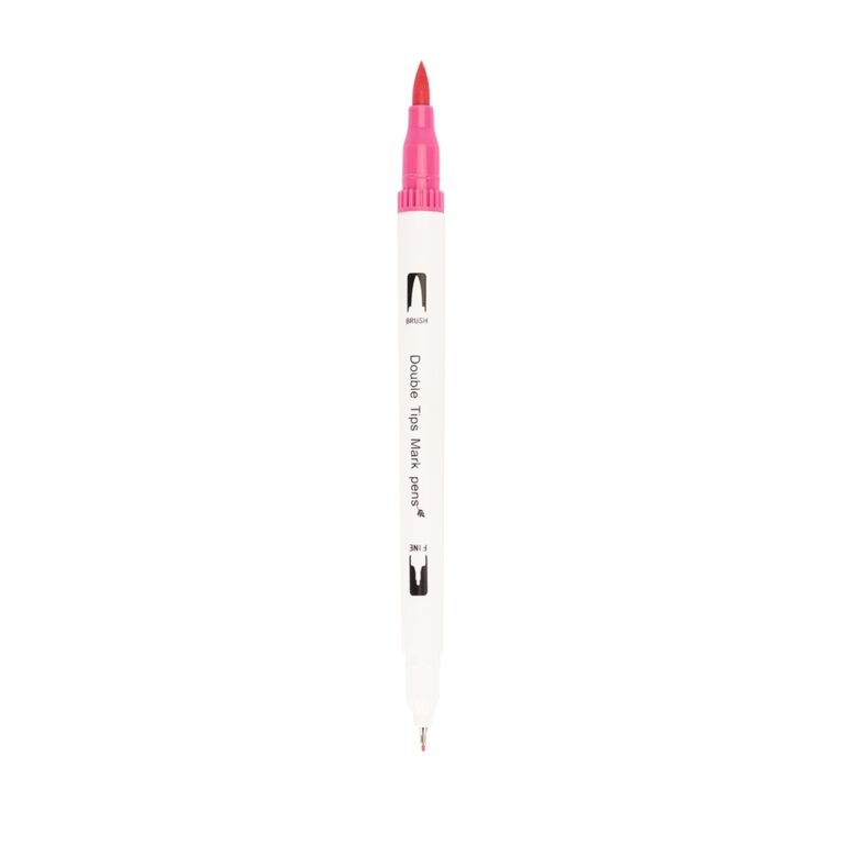 Brinde Kit Canetinhas Ponta Dupla Com 60 Cores 6