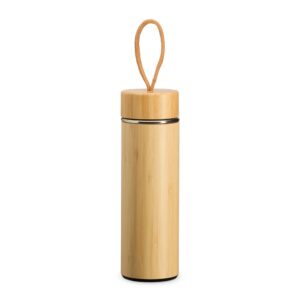 Brinde Garrafa Térmica Bambu 400ml com Infusor 1