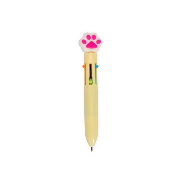 Brinde Caneta Plástica Patinha Multicolor