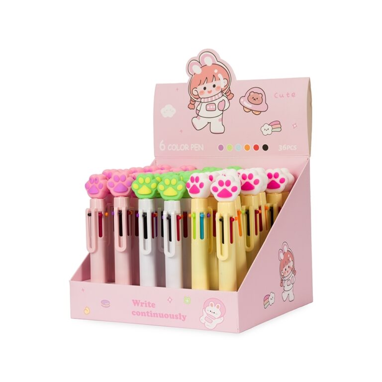 Brinde Caneta Plástica Patinha Multicolor 1