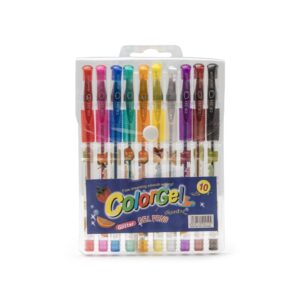 Brinde Kit Canetas Gel 10 cores