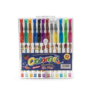 Brinde Kit Canetas Gel 12 cores