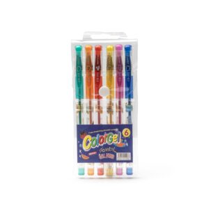 Brinde Kit Canetas Gel 6 cores