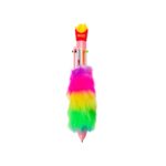 Brinde Caneta Plástica Pelúcia Multicolor
