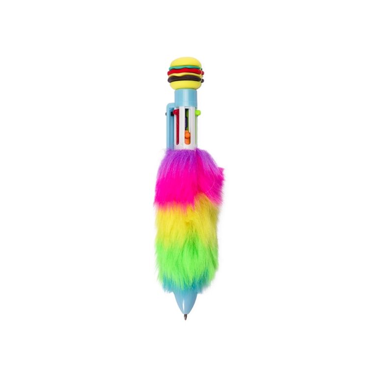Brinde Caneta Plástica Pelúcia Multicolor 3