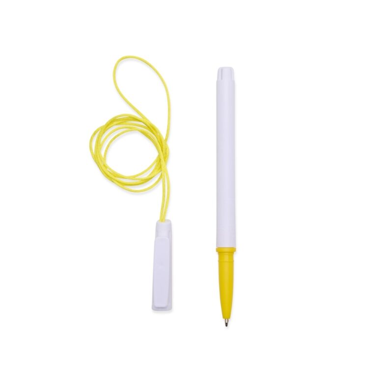 Brinde Caneta Plástica Com Cordão 2