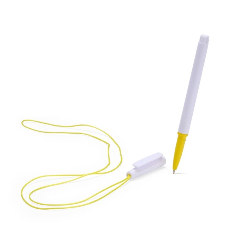 Brinde Caneta Plástica Com Cordão 3
