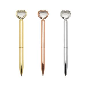 Brinde Caneta Metal Coração Diamante 1