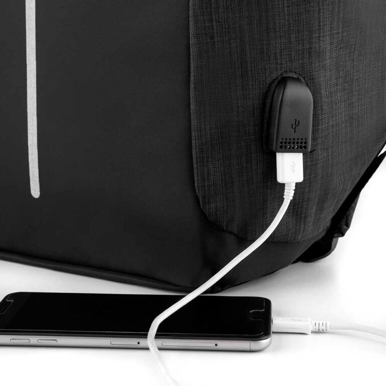 Brinde Mochila Poliéster Anti-Furto USB 5