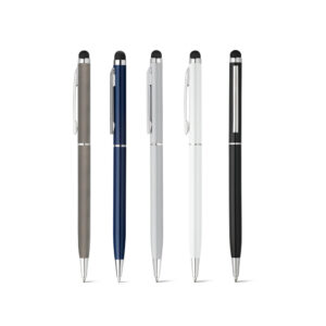 ZOE. Esferográfica em alumínio com escrita em azul