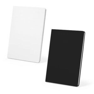 CRANE. Caderno A5 resistente à água em papel pedra com 128 páginas pautadas (120g/m²)