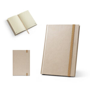 DICKINSON. Caderno A5 de capa dura em papel à base de cana-de-açúcar (80% polpa da cana-de-açúcar) com 160 páginas pautadas