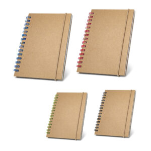 MARLOWE. Caderno de bolso espiral de capa dura com 120 páginas pautadas recicladas