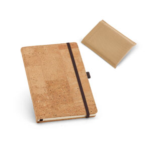 PORTEL A6. Caderno A6 de capa dura em cortiça com 160 páginas lisas