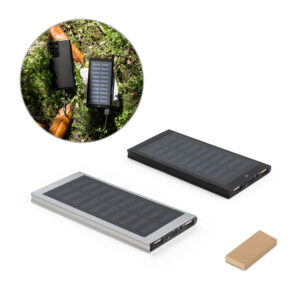 CLERK. Bateria portátil em alumínio 100% reciclado com capacidade de 8 000 mAh