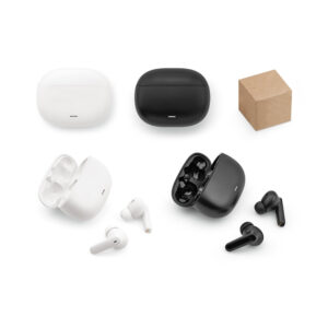 PASCAL. Fone de ouvido wireless em ABS 100% reciclado e autonomia de 6h
